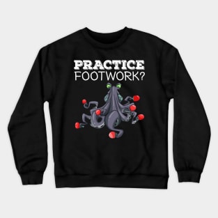 Ping Pong Table Tennis Tabletennis Funny Kraken Octopus Pun Crewneck Sweatshirt